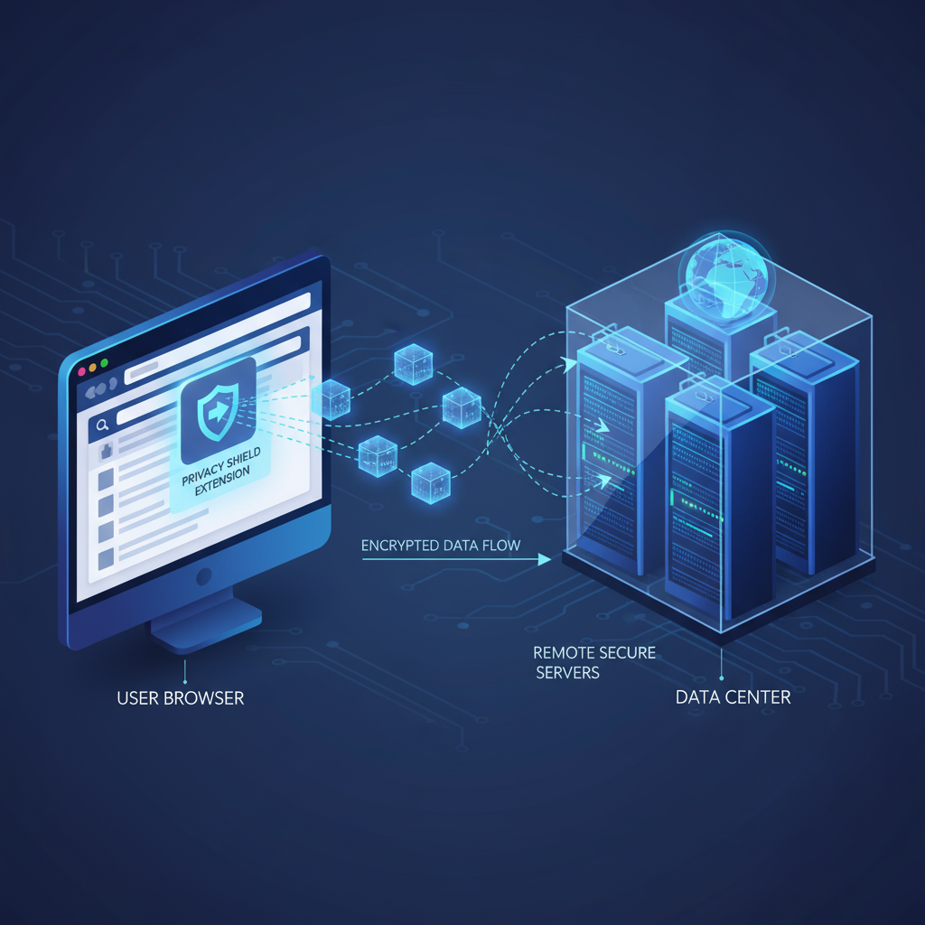Sample data packets sent from an AI browser extension to tracking servers