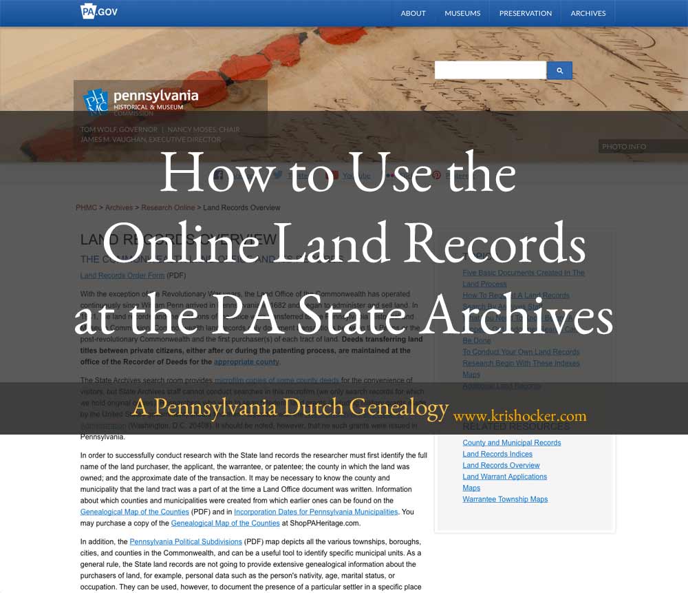Colonial Origins and the Jeremiah Murry Land Grants (1781, 1820)